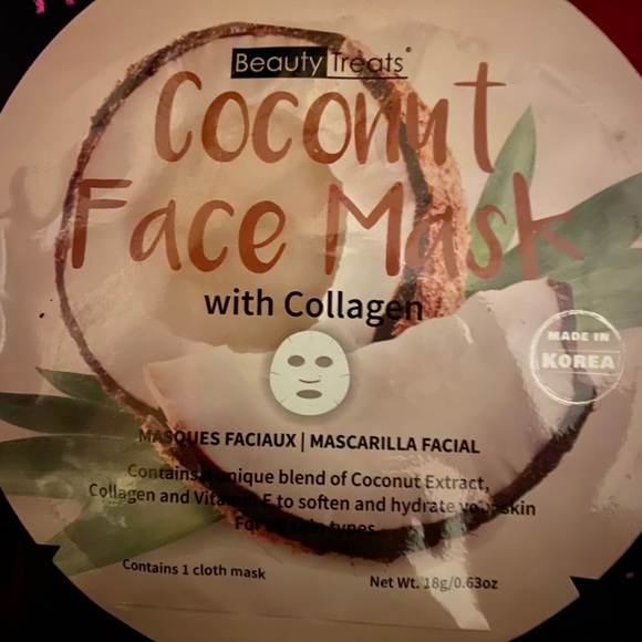 Mixed Lot of Brand New Sheet & Peel-Off Face Masks! Collagen, Rosewater, Coconut - Picture 5 of 5
